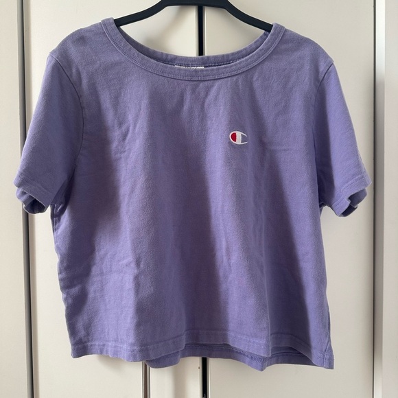 Champion Tops - Champion Heritage Athletic Apparel Women's Crop Top Purple
